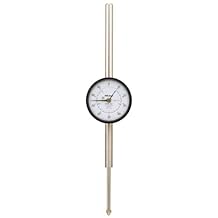 Mitutoyo 2424S-19 Dial Indicator, #4-48 UNF Thread, 0.375" Stem Dia., Lug Back, White Dial, 0-100 Reading, 2.244" Dial Dia., 0-2" Range, 0.001" Graduation, +/-0.003" Accuracy | #4-48 UNF Thread, 0.375" Stem Dia., Lug Back, 0.001" Graduation, +/-0.003" Accuracy