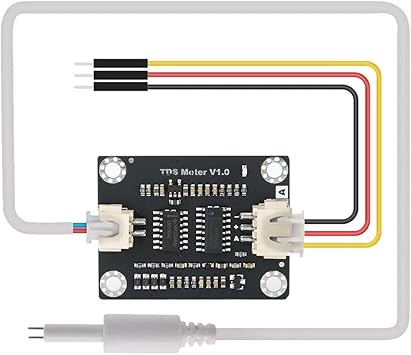 Wendry Meter Probe Water Quality Monitoring Sensor Module, Analog Sensor Module Compatible with Board, for Liquid Quality Analysis Testing, Scientific Research, Laboratory, Online