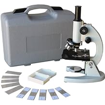 AmScope M60A-PS25 Monocular Student Compound Microscope 40X - 640X + 25 Prepared Slides