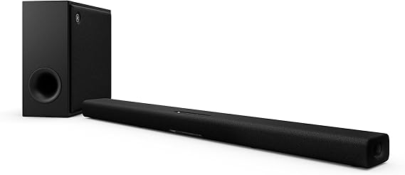 Yamaha True X Bar 50A Dolby Atmos Sound Bar with Wireless Subwoofer, Wi-Fi, Music Streaming, Optional Wireless Surrounds Black