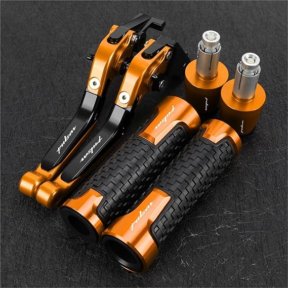 For Bajaj Pulsar 200 NS/200 RS/200 All Years Motorcycle Foldable Brake Clutch Levers 22MM 24MM Handlebar Knobs Handle Grips Ends