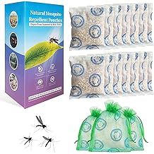 15 Bags Powerful Mosquito Repellent Outdoor Patio Pouches, Natural Mosquito Repellent Outdoor Use for Yard, Garden, Camping, Long-Lasting Protection Outdoor Mosquito Repellent Safe for Kids & Pets